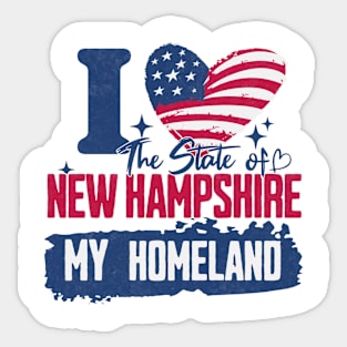 New Hampshire my homeland Sticker